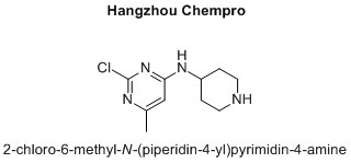 2-chloro-6-methyl-N-(piperidin-4-yl)pyrimidin-4-amine