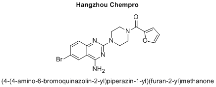 (4-(4-amino-6-bromoquinazolin-2-yl)piperazin-1-yl)(furan-2-yl)methanone