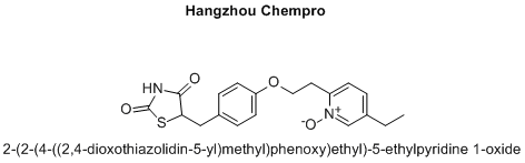 2-(2-(4-((2,4-dioxothiazolidin-5-yl)methyl)phenoxy)ethyl)-5-ethylpyridine 1-oxide