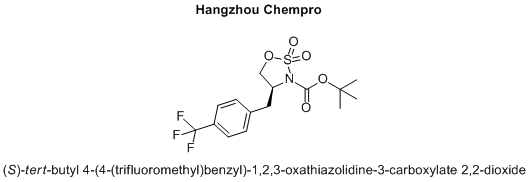 (S)-tert-butyl 4-(4-(trifluoromethyl)benzyl)-1,2,3-oxathiazolidine-3-carboxylate 2,2-dioxide