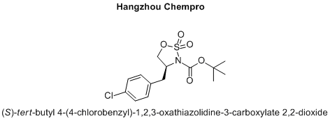 (S)-tert-butyl 4-(4-chlorobenzyl)-1,2,3-oxathiazolidine-3-carboxylate 2,2-dioxide