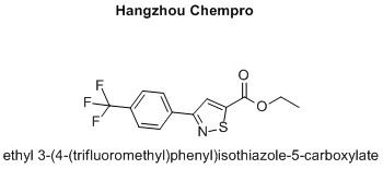 ethyl 3-(4-(trifluoromethyl)phenyl)isothiazole-5-carboxylate