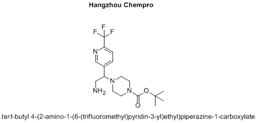 tert-butyl 4-(2-amino-1-(6-(trifluoromethyl)pyridin-3-yl)ethyl)piperazine-1-carboxylate