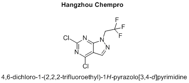 4,6-dichloro-1-(2,2,2-trifluoroethyl)-1H-pyrazolo[3,4-d]pyrimidine