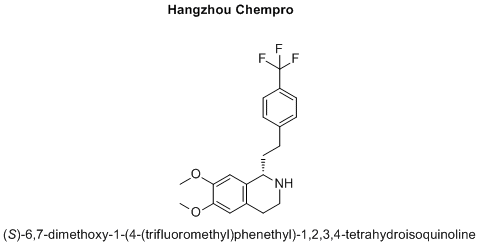 (S)-6,7-dimethoxy-1-(4-(trifluoromethyl)phenethyl)-1,2,3,4-tetrahydroisoquinoline