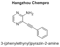 3-(phenylethynyl)pyrazin-2-amine