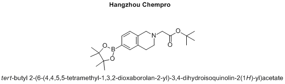 tert-butyl 2-(6-(4,4,5,5-tetramethyl-1,3,2-dioxaborolan-2-yl)-3,4-dihydroisoquinolin-2(1H)-yl)acetate