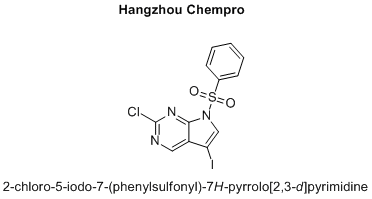 2-chloro-5-iodo-7-(phenylsulfonyl)-7H-pyrrolo[2,3-d]pyrimidine