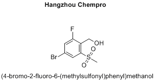 (4-bromo-2-fluoro-6-(methylsulfonyl)phenyl)methanol