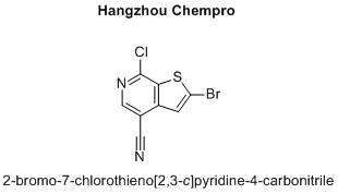 2-bromo-7-chlorothieno[2,3-c]pyridine-4-carbonitrile