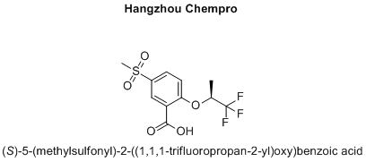 (S)-5-(methylsulfonyl)-2-((1,1,1-trifluoropropan-2-yl)oxy)benzoic acid