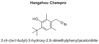 2-(4-(tert-butyl)-3-hydroxy-2,6-dimethylphenyl)acetonitrile