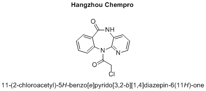 11-(2-chloroacetyl)-5H-benzo[e]pyrido[3,2-b][1,4]diazepin-6(11H)-one