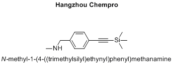 N-methyl-1-(4-((trimethylsilyl)ethynyl)phenyl)methanamine