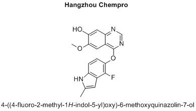 4-((4-fluoro-2-methyl-1H-indol-5-yl)oxy)-6-methoxyquinazolin-7-ol