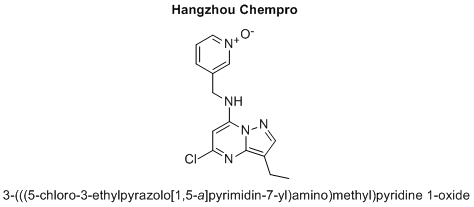 3-(((5-chloro-3-ethylpyrazolo[1,5-a]pyrimidin-7-yl)amino)methyl)pyridine 1-oxide