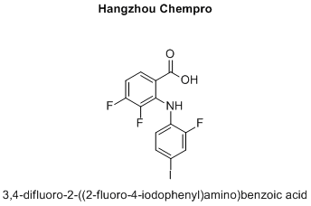 3,4-difluoro-2-((2-fluoro-4-iodophenyl)amino)benzoic acid