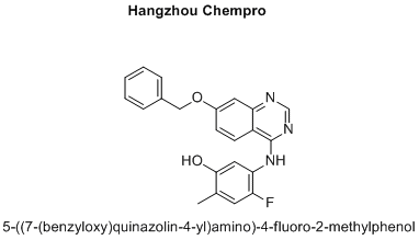 5-((7-(benzyloxy)quinazolin-4-yl)amino)-4-fluoro-2-methylphenol