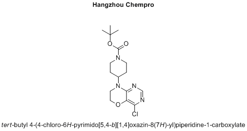 tert-butyl 4-(4-chloro-6H-pyrimido[5,4-b][1,4]oxazin-8(7H)-yl)piperidine-1-carboxylate