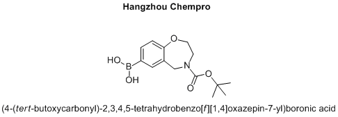 (4-(tert-butoxycarbonyl)-2,3,4,5-tetrahydrobenzo[f][1,4]oxazepin-7-yl)boronic acid