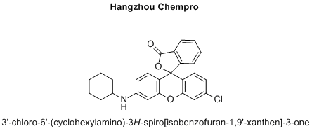 3'-chloro-6'-(cyclohexylamino)-3H-spiro[isobenzofuran-1,9'-xanthen]-3-one