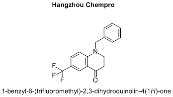 1-benzyl-6-(trifluoromethyl)-2,3-dihydroquinolin-4(1H)-one